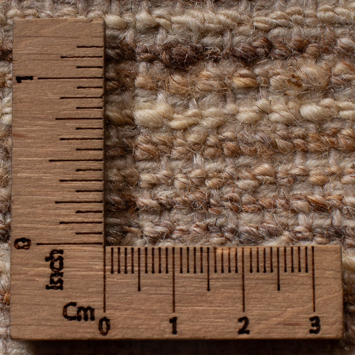 Gabbeh-matta - persisk - 95 x 57 cm - mörk beige