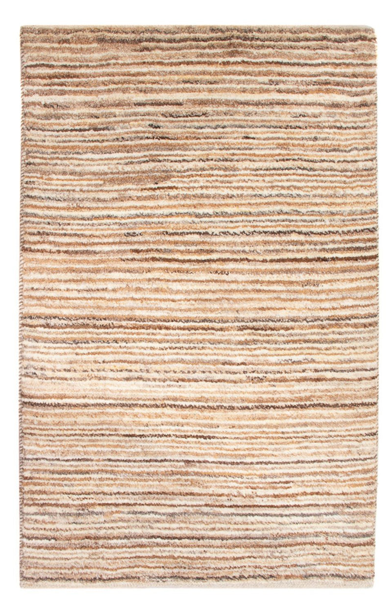 Gabbeh-matta - persisk - 95 x 62 cm - mörk beige