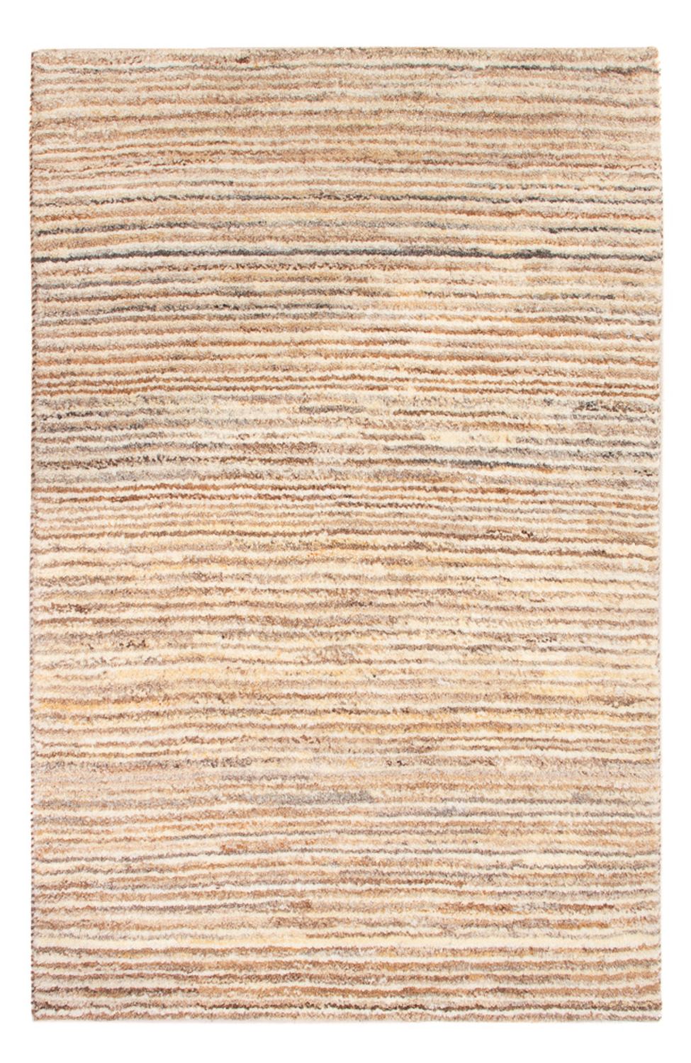 Gabbeh-matta - persisk - 89 x 59 cm - mörk beige