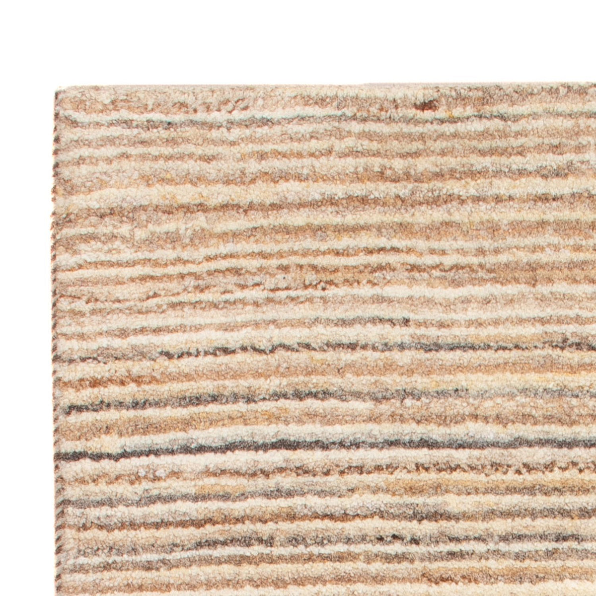Gabbeh-matta - persisk - 89 x 59 cm - mörk beige