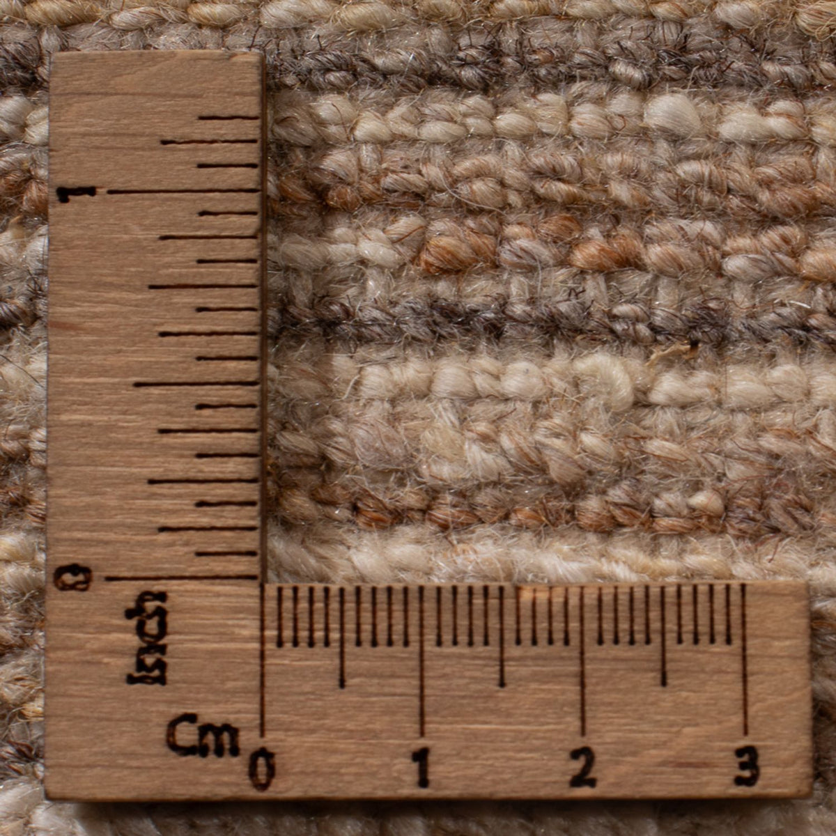 Gabbeh-matta - persisk - 89 x 59 cm - mörk beige