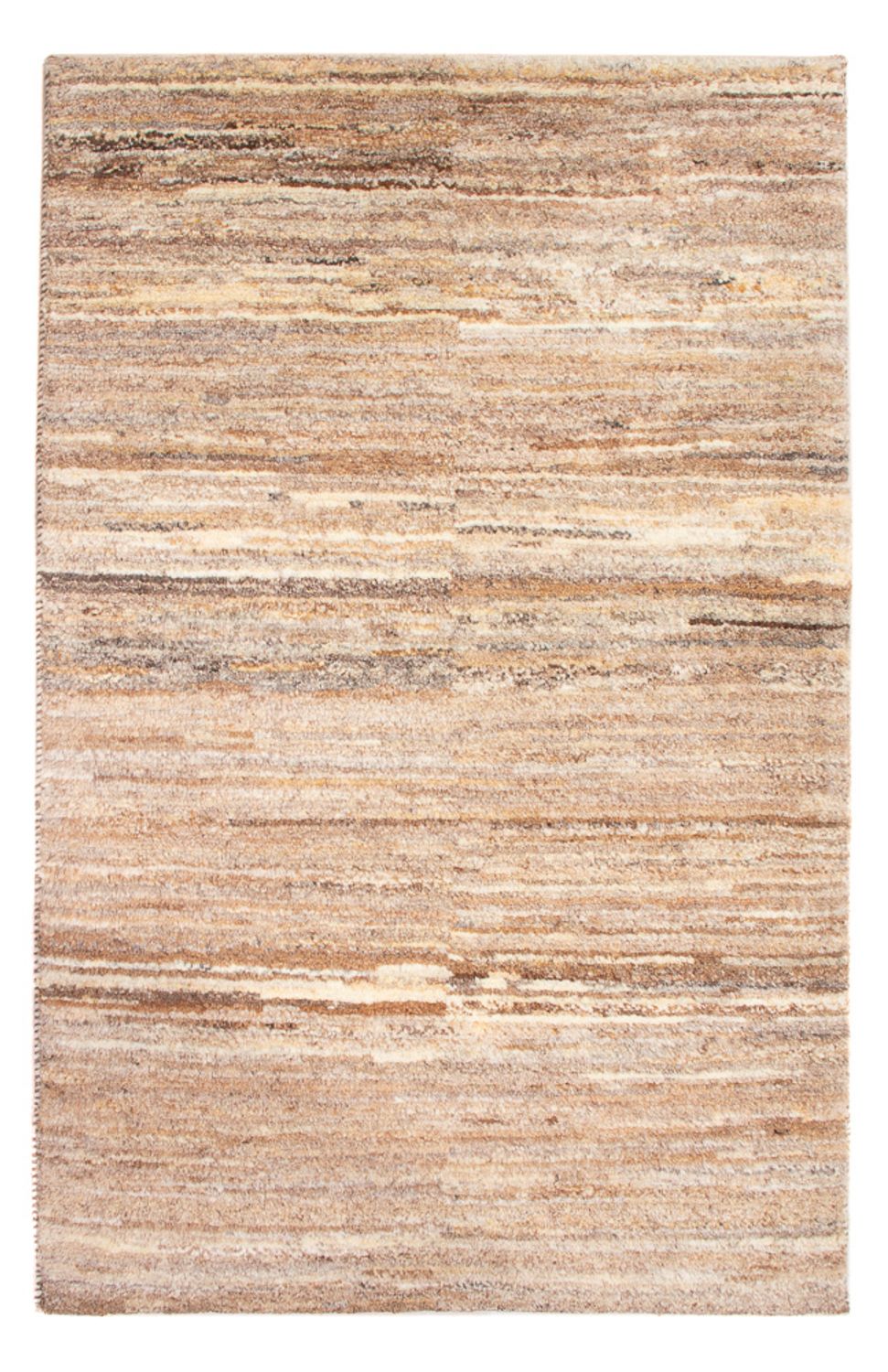 Gabbeh-matta - persisk - 97 x 63 cm - mörk beige