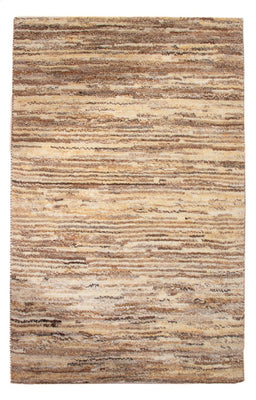 Gabbeh-matta - persisk - 95 x 62 cm - mörk beige