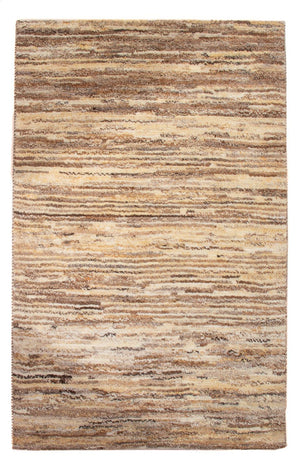 Gabbeh-matta - persisk - 95 x 62 cm - mörk beige