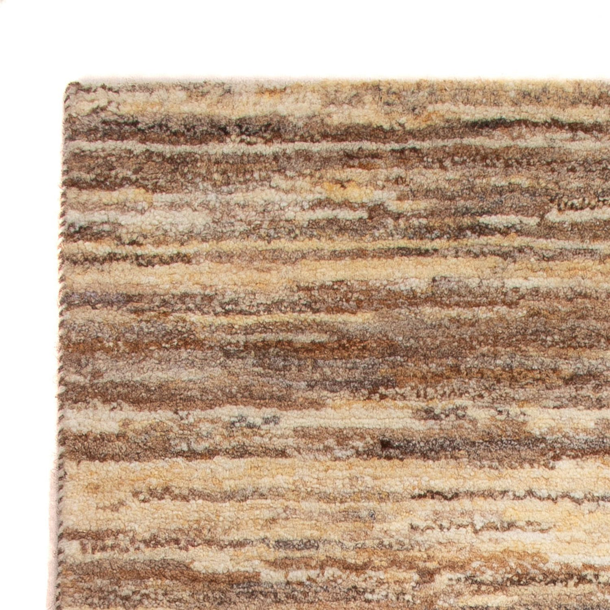 Gabbeh-matta - persisk - 95 x 62 cm - mörk beige
