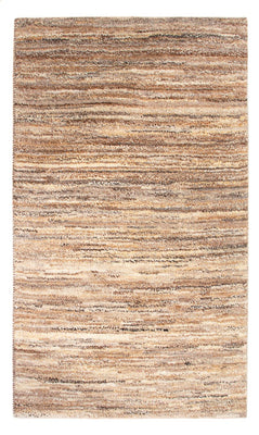 Gabbeh-matta - persisk - 90 x 58 cm - mörk beige