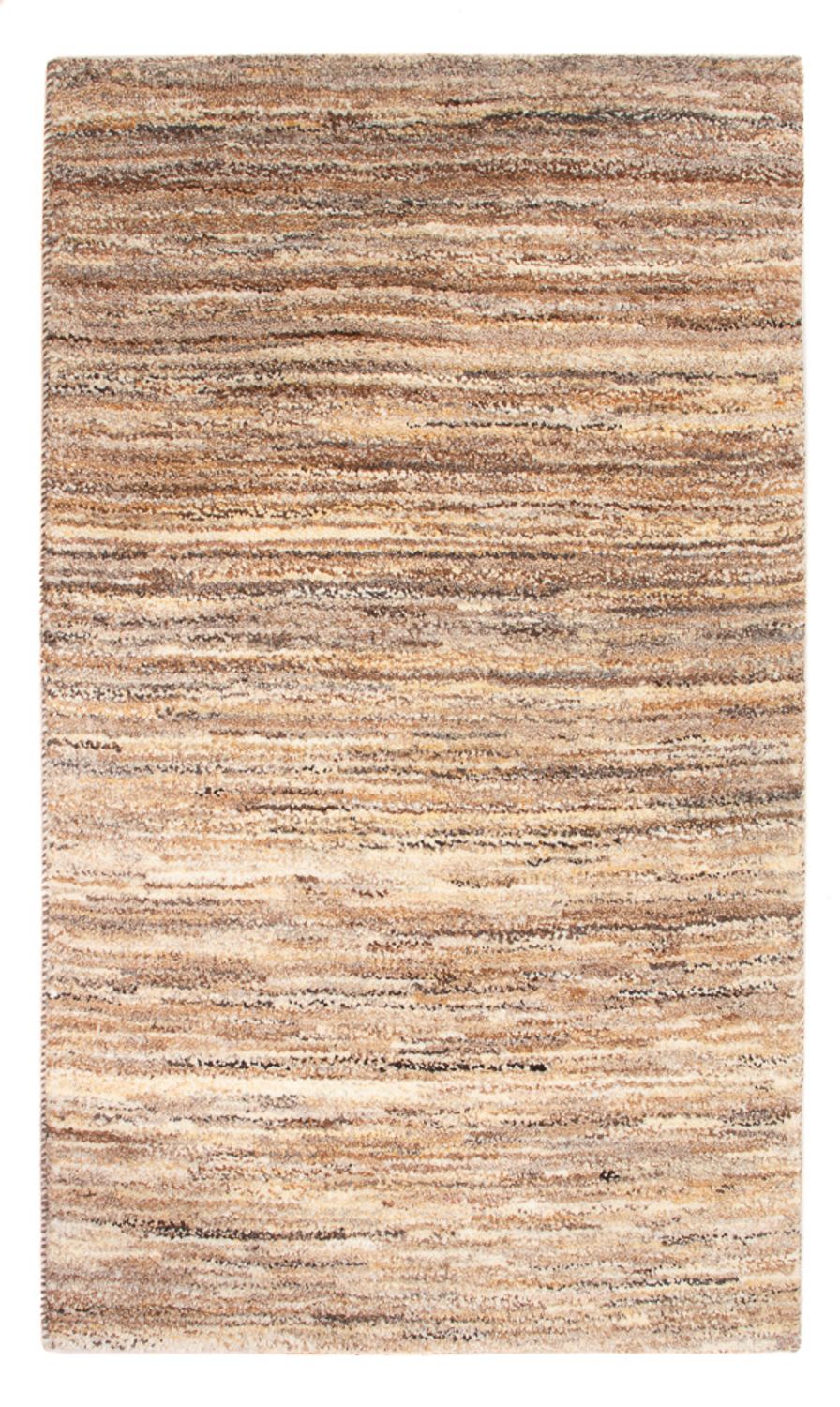 Gabbeh-matta - persisk - 90 x 58 cm - mörk beige