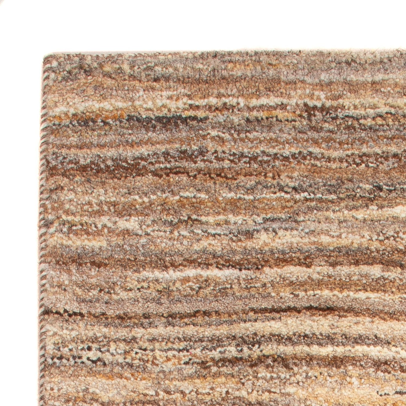 Gabbeh-matta - persisk - 90 x 58 cm - mörk beige