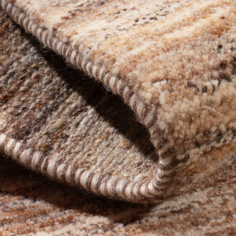 Gabbeh-matta - persisk - 90 x 58 cm - mörk beige