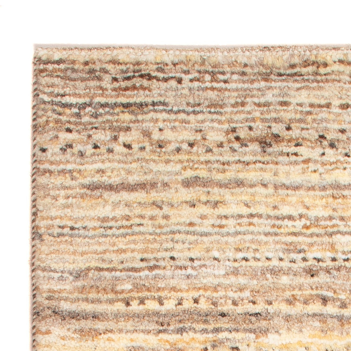 Gabbeh-matta - persisk - 89 x 60 cm - mörk beige