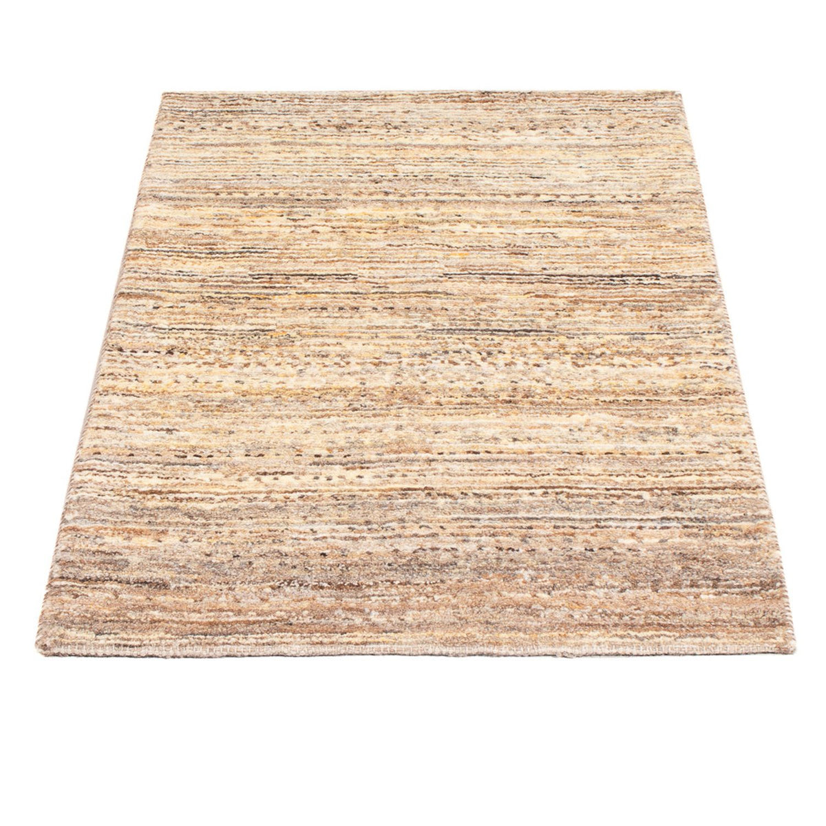 Gabbeh-matta - persisk - 89 x 60 cm - mörk beige