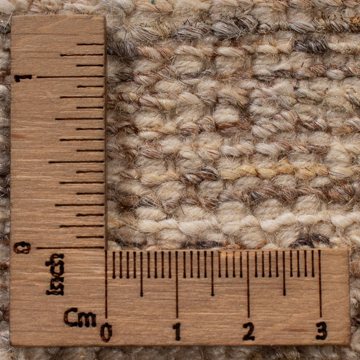 Gabbeh-matta - persisk - 89 x 60 cm - mörk beige