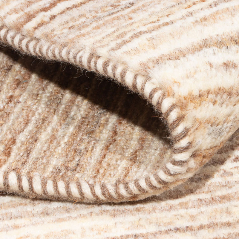 Gabbeh-matta - persisk - 94 x 61 cm - mörk beige