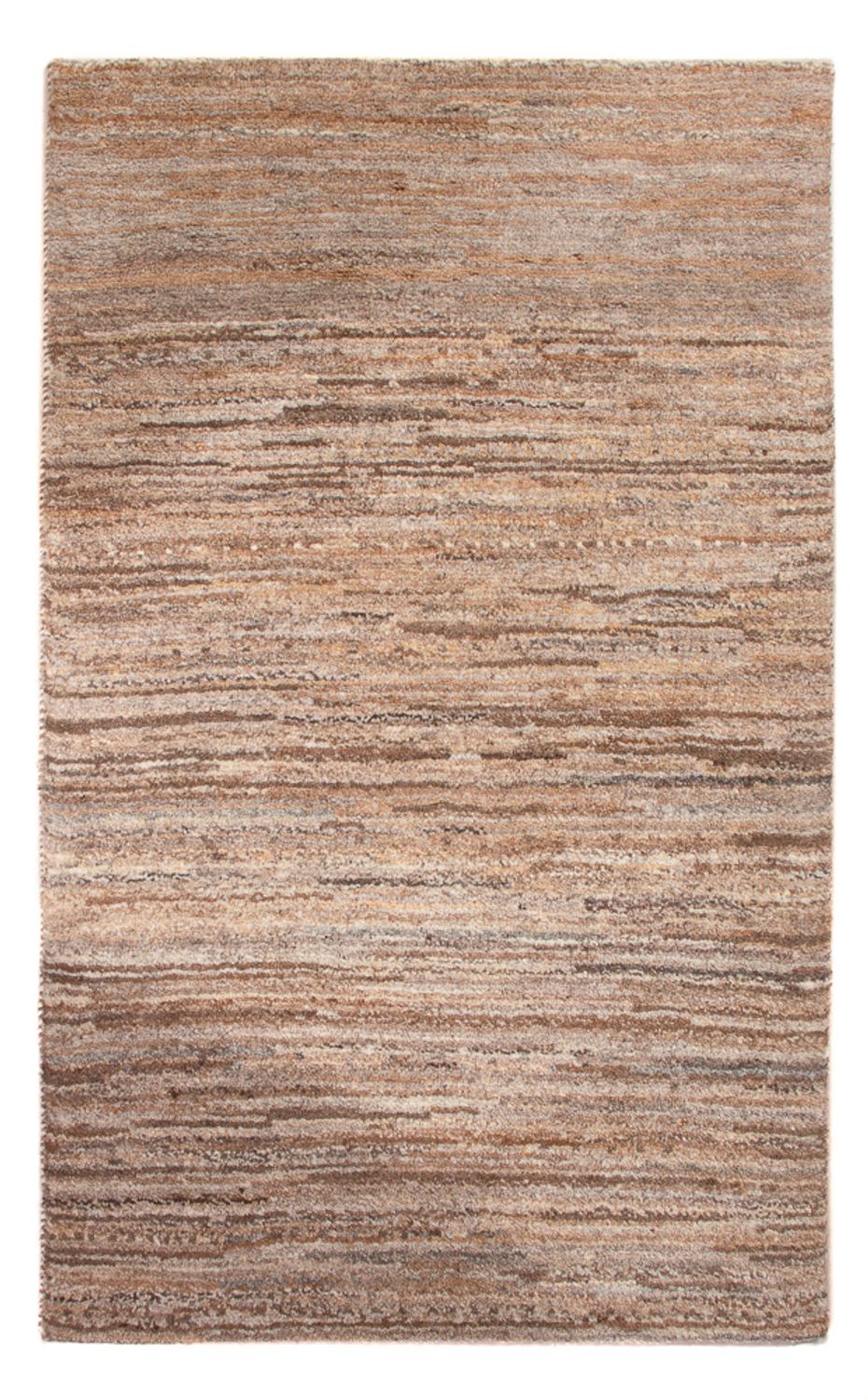 Gabbeh-matta - persisk - 95 x 60 cm - mörk beige