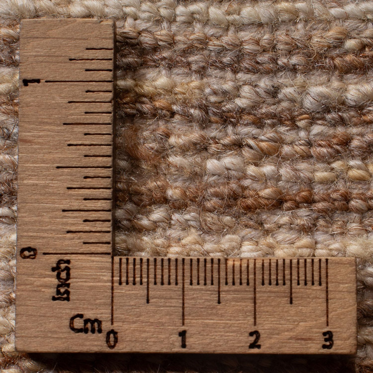 Gabbeh-matta - persisk - 93 x 60 cm - mörk beige