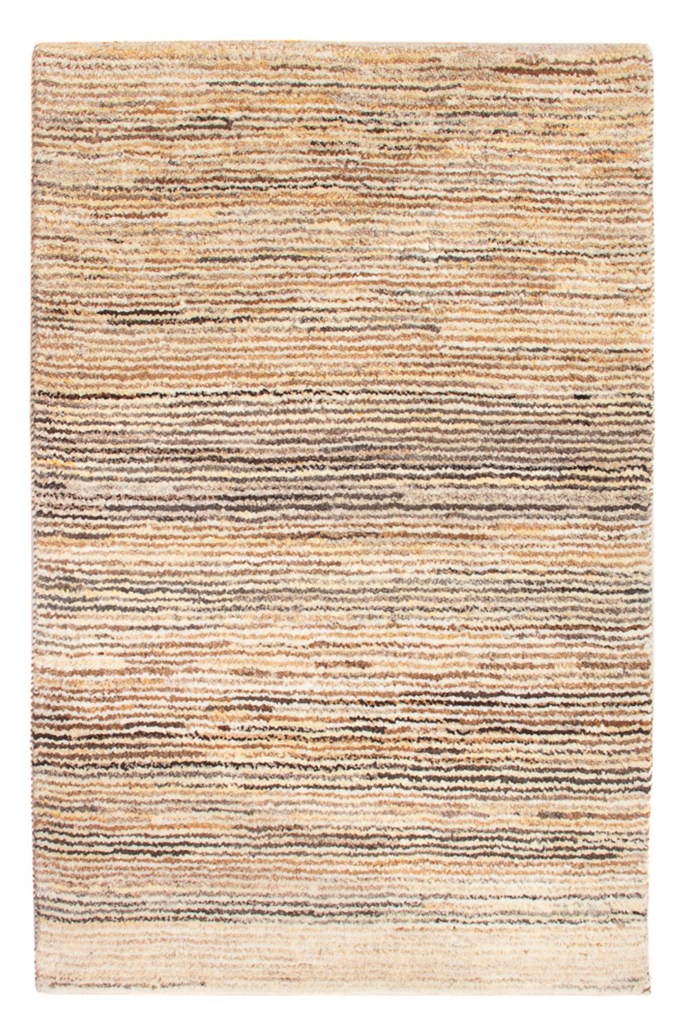 Gabbeh-matta - persisk - 91 x 60 cm - mörk beige