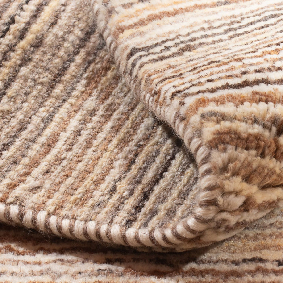 Gabbeh-matta - persisk - 91 x 60 cm - mörk beige