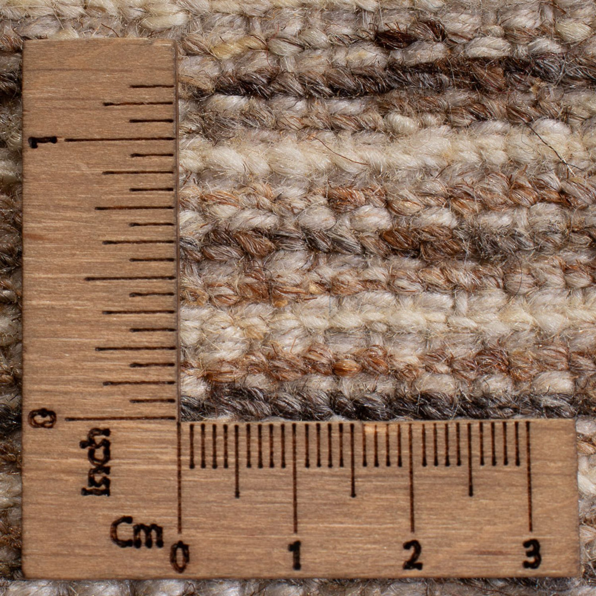 Gabbeh-matta - persisk - 96 x 60 cm - mörk beige