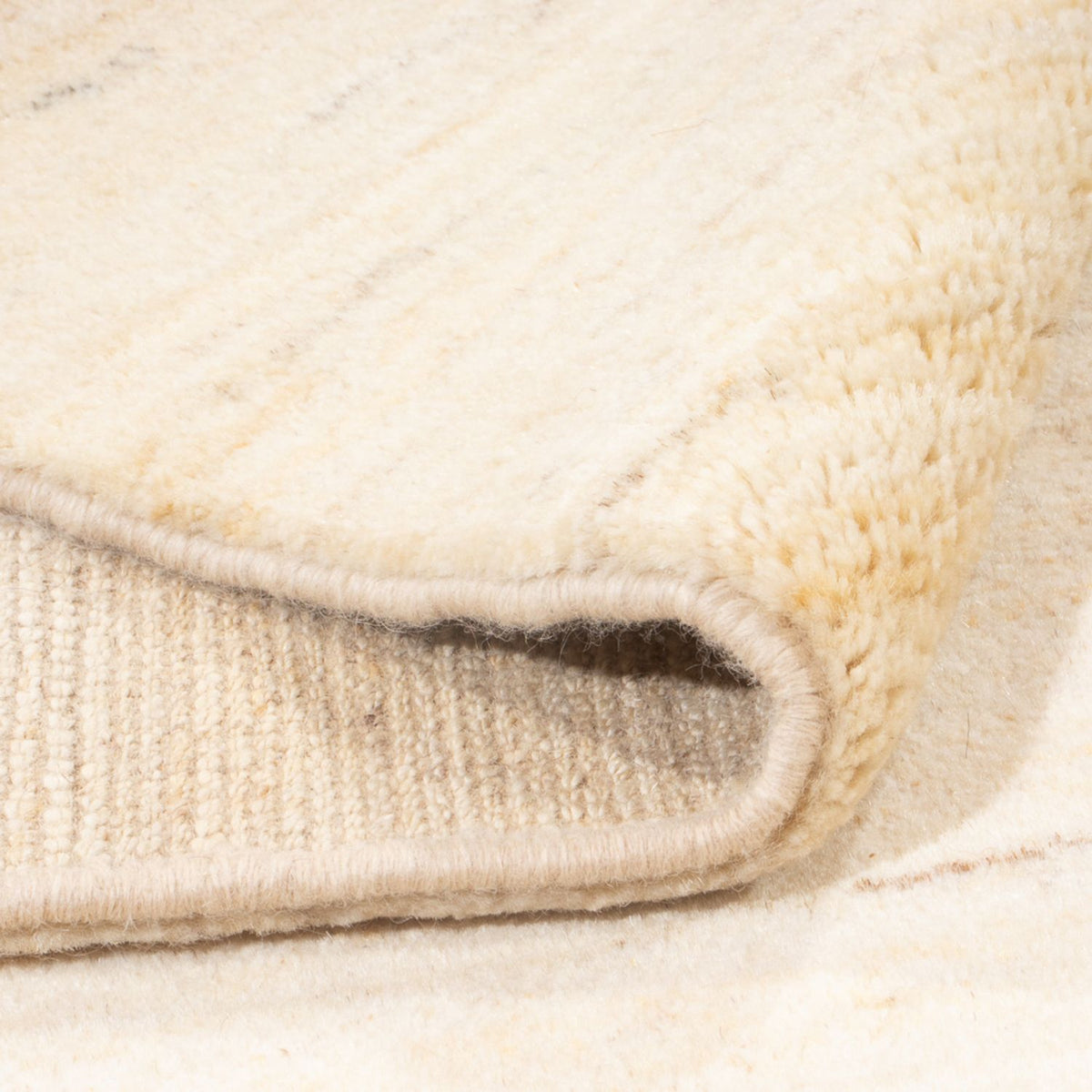 Gabbeh-matta - persisk - 193 x 147 cm - ljusbeige