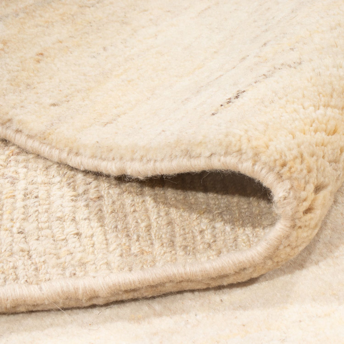 Gabbeh-matta - persisk - 225 x 174 cm - ljusbeige