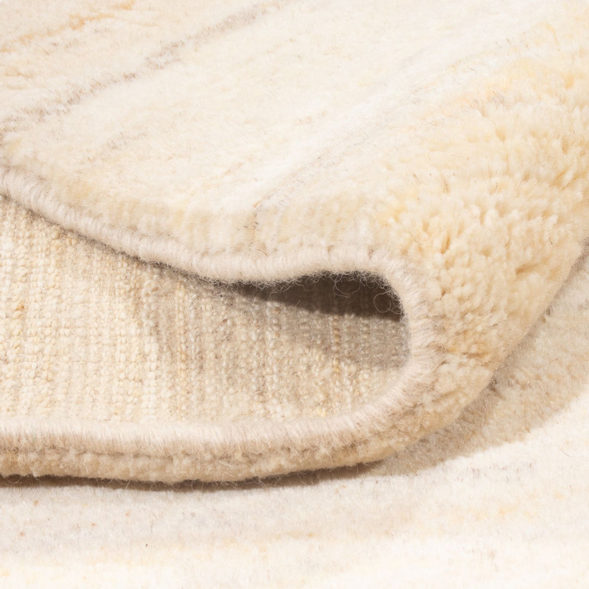 Gabbeh-matta - persisk - 212 x 160 cm - ljusbeige