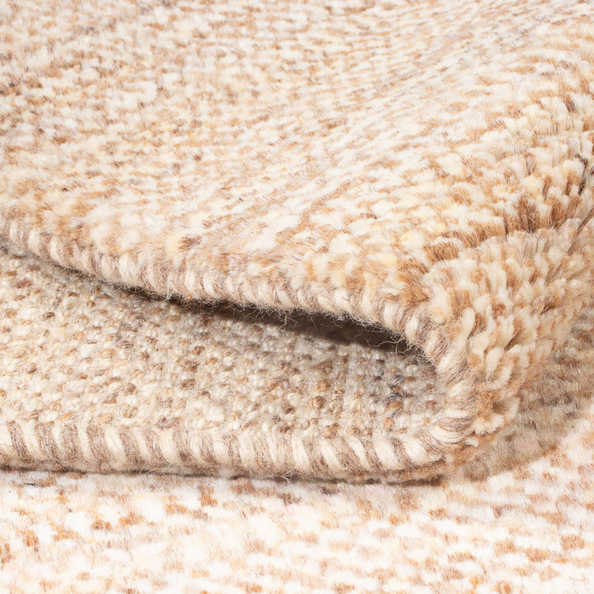 Gabbeh-matta - persisk - 135 x 97 cm - mörk beige