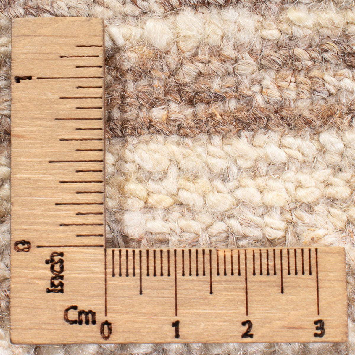 Gabbeh-matta - persisk - 130 x 101 cm - ljusbeige