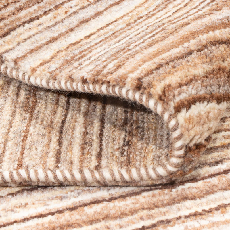 Gabbeh-matta - persisk - 146 x 106 cm - mörk beige