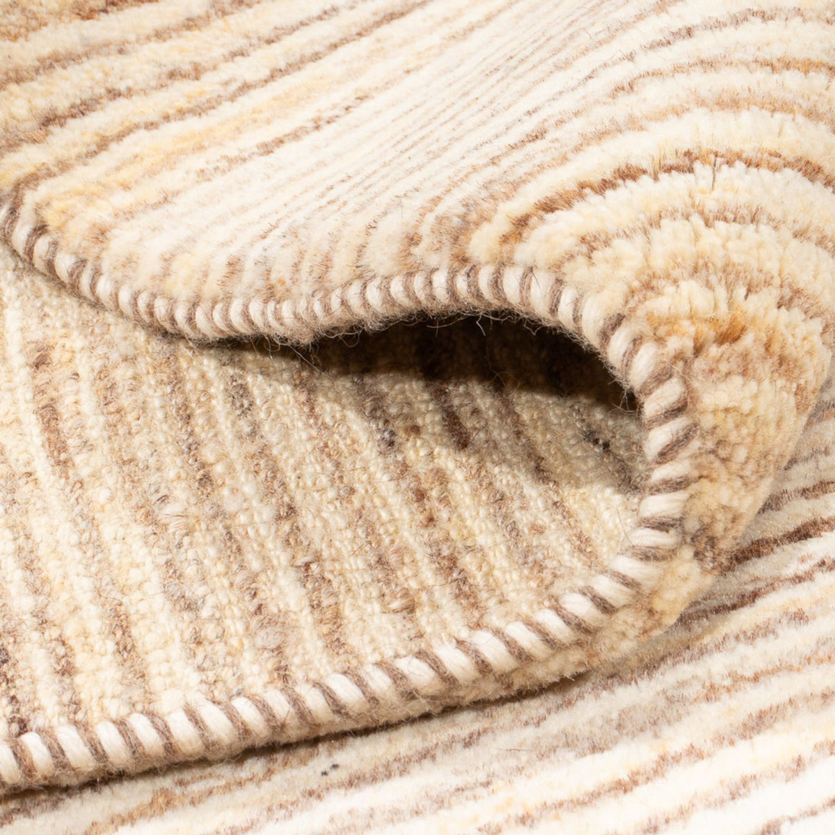 Gabbeh-matta - persisk - 234 x 172 cm - ljusbeige