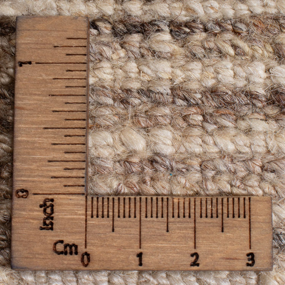 Gabbeh-matta - persisk kvadrat  - 216 x 207 cm - mörk beige