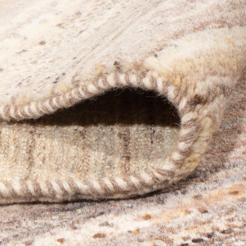 Gabbeh-matta - persisk - 240 x 207 cm - mörk beige