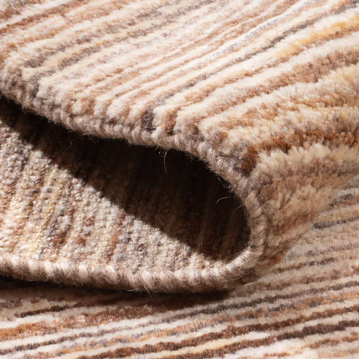 Gabbeh-matta - persisk - 94 x 60 cm - mörk beige