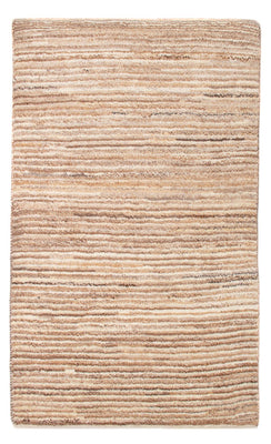 Gabbeh-matta - persisk - 94 x 60 cm - mörk beige