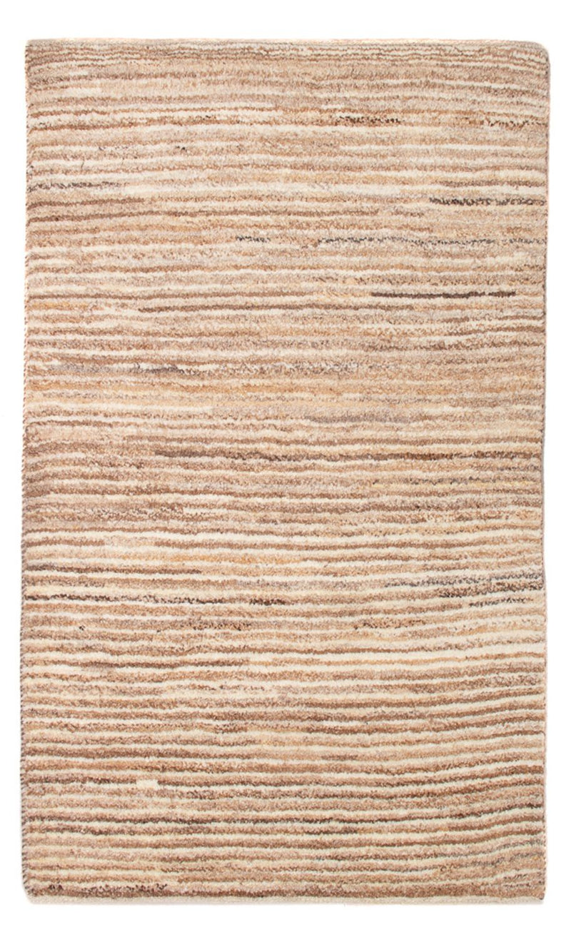 Gabbeh-matta - persisk - 94 x 60 cm - mörk beige