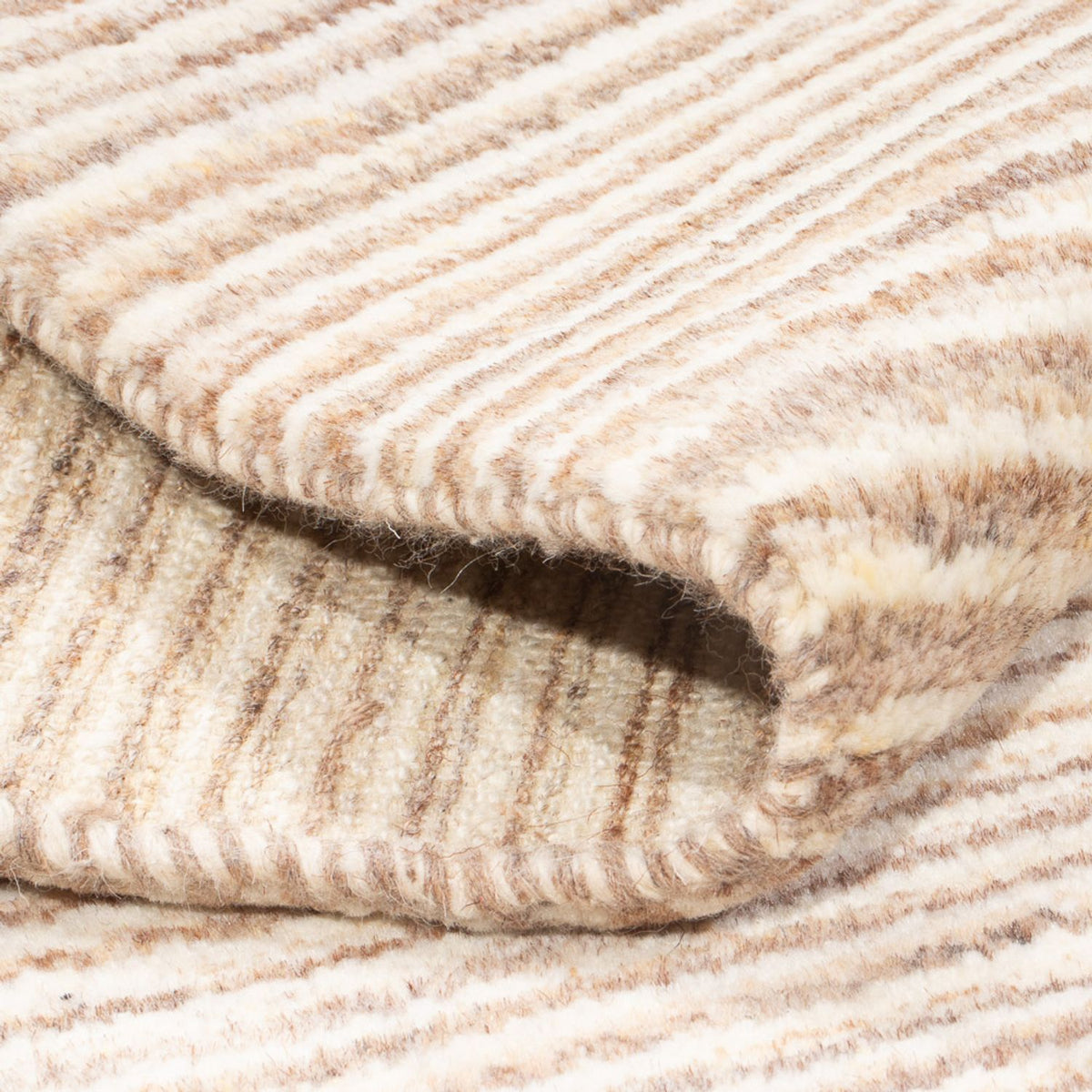 Gabbeh-matta - persisk - 95 x 60 cm - ljusbeige