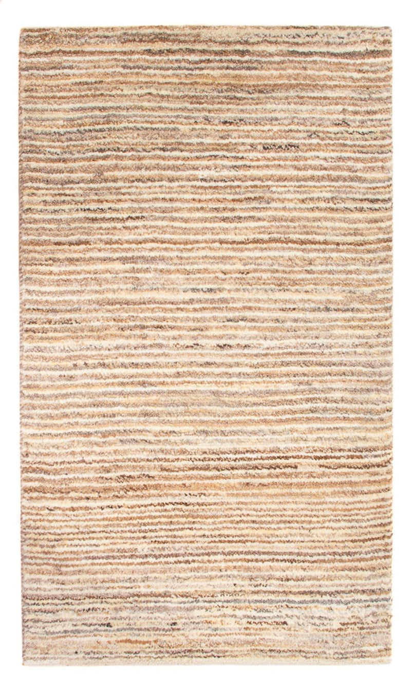 Gabbeh-matta - persisk - 94 x 59 cm - mörk beige