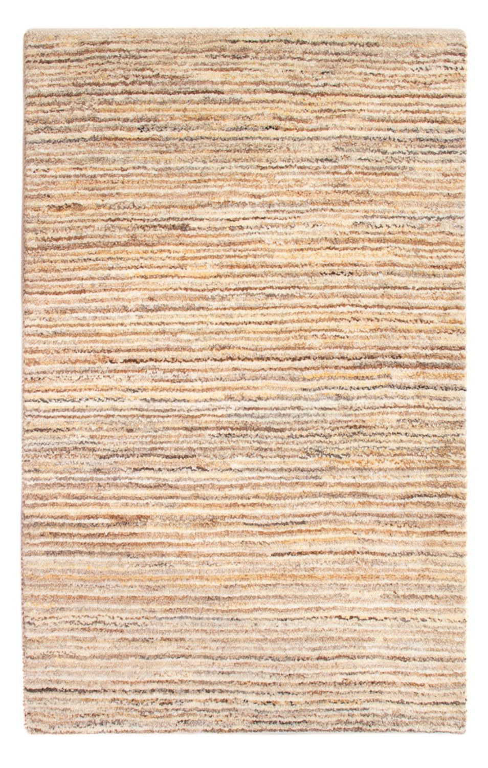Gabbeh-matta - persisk - 93 x 60 cm - mörk beige
