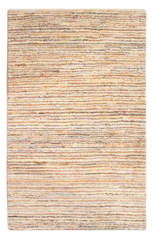 Gabbeh-matta - persisk - 93 x 60 cm - mörk beige
