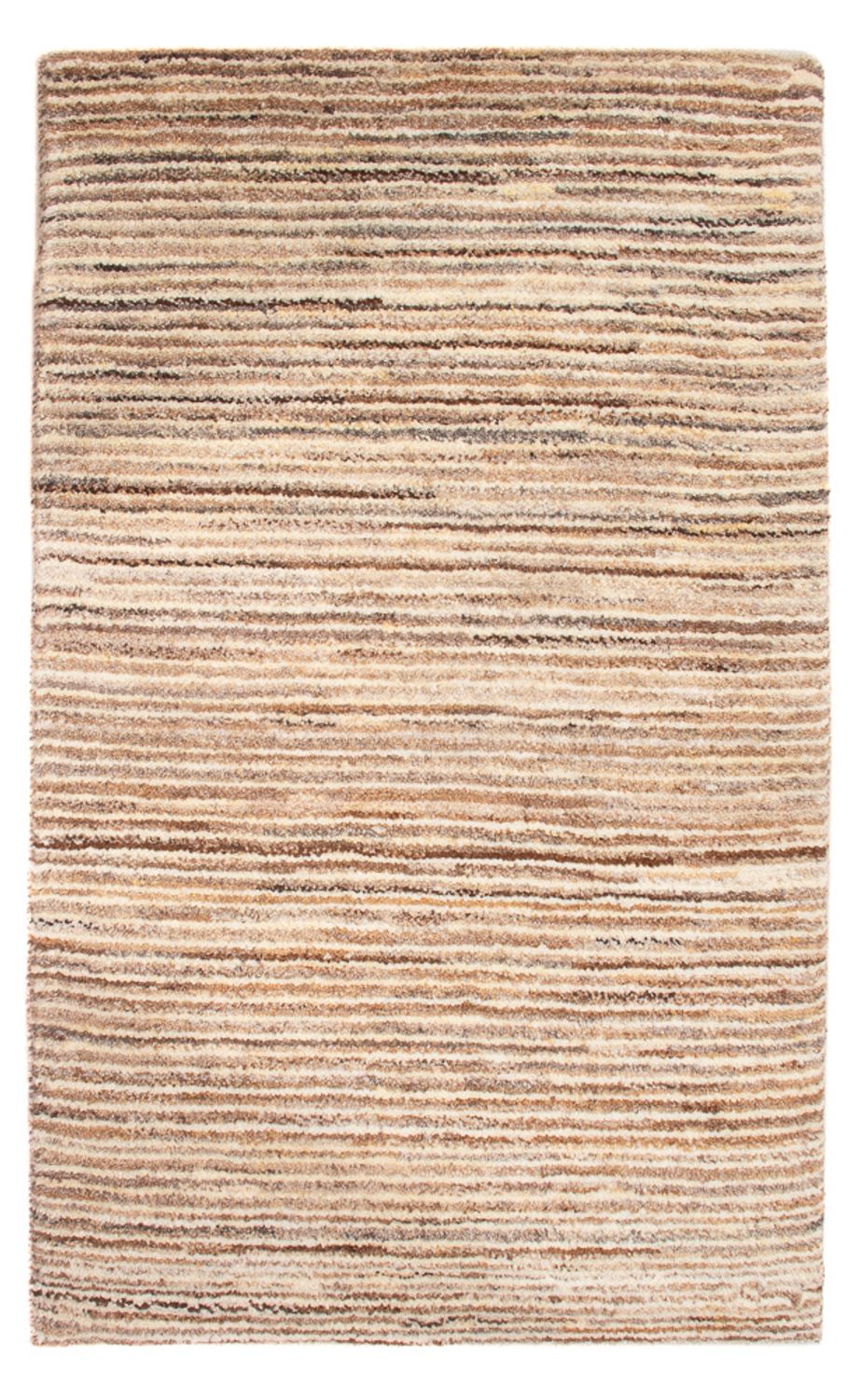 Gabbeh-matta - persisk - 97 x 57 cm - mörk beige