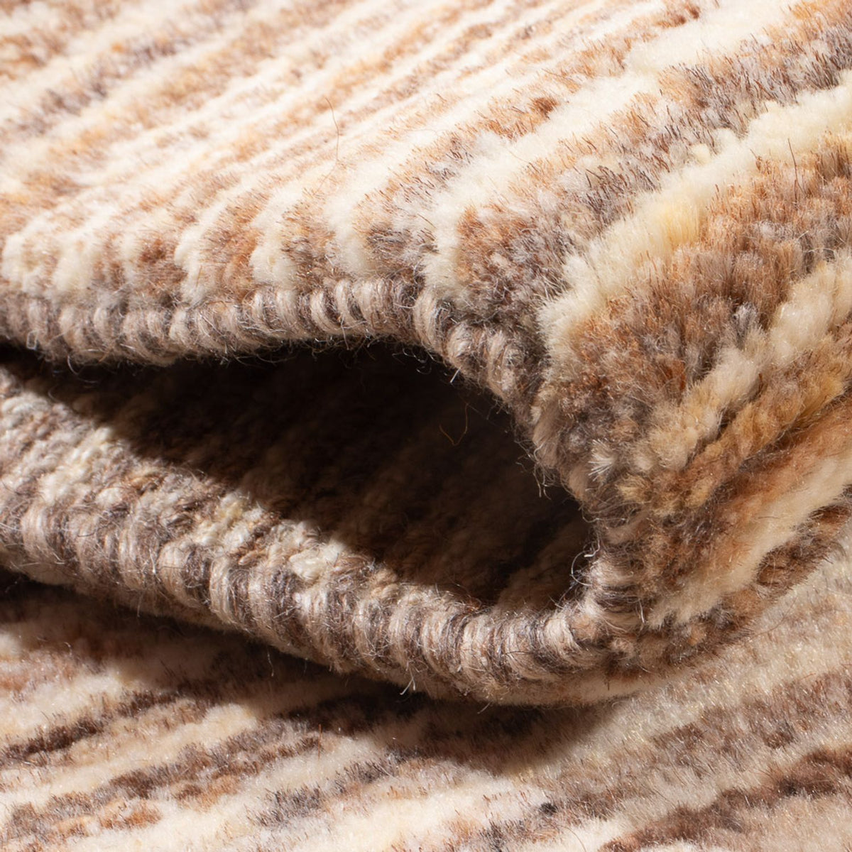 Gabbeh-matta - persisk - 97 x 57 cm - mörk beige