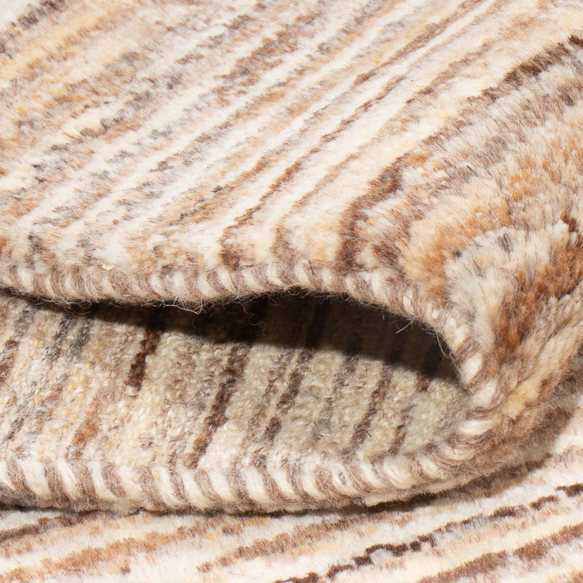 Gabbeh-matta - persisk - 96 x 59 cm - mörk beige