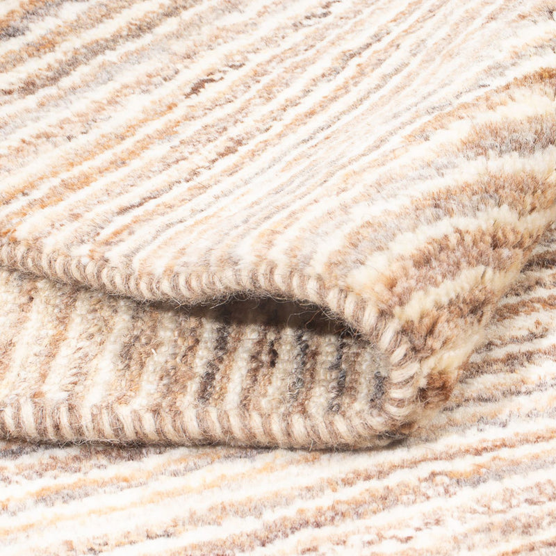 Gabbeh-matta - persisk - 142 x 94 cm - mörk beige