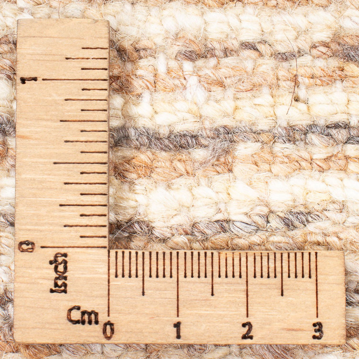 Gabbeh-matta - persisk - 142 x 94 cm - mörk beige