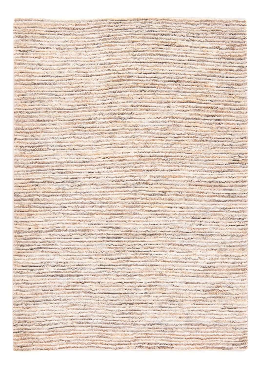 Gabbeh-matta - persisk - 145 x 110 cm - mörk beige