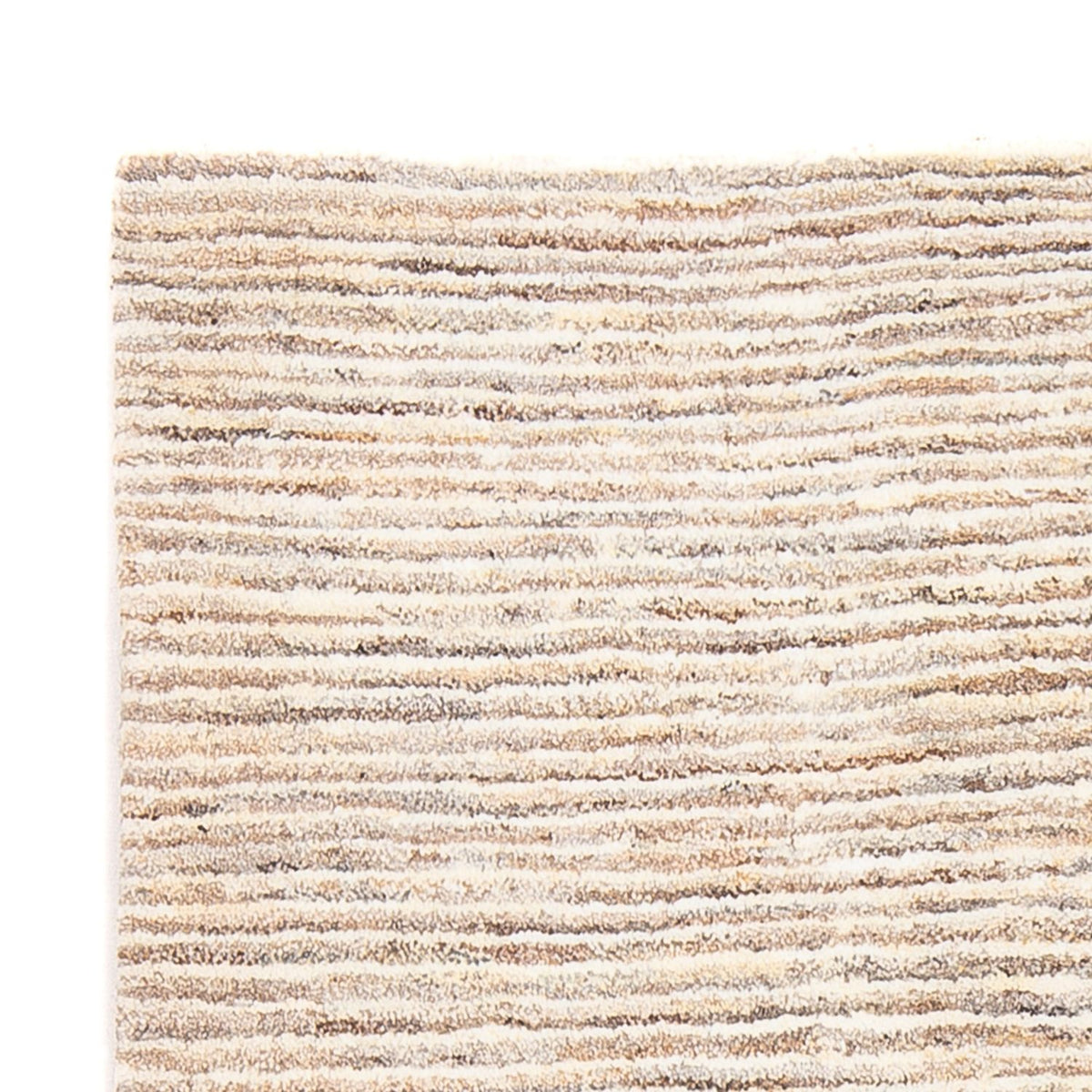 Gabbeh-matta - persisk - 145 x 110 cm - mörk beige