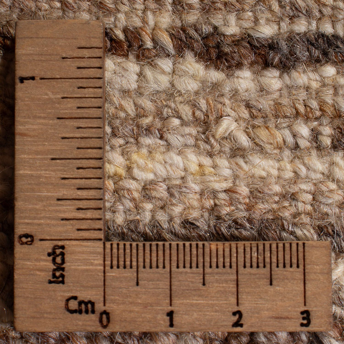 Gabbeh-matta - persisk - 145 x 110 cm - mörk beige