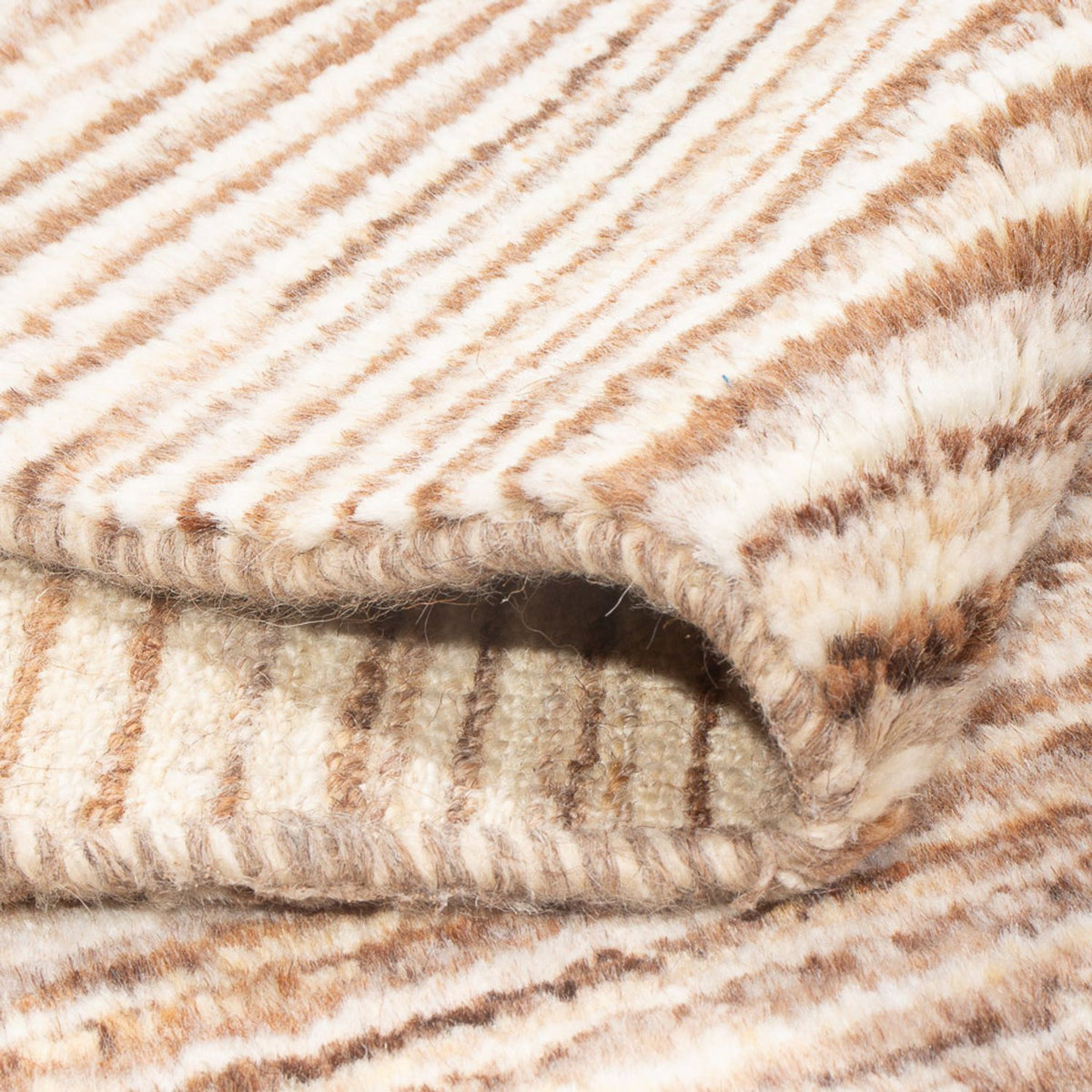 Gabbeh-matta - persisk - 145 x 96 cm - mörk beige