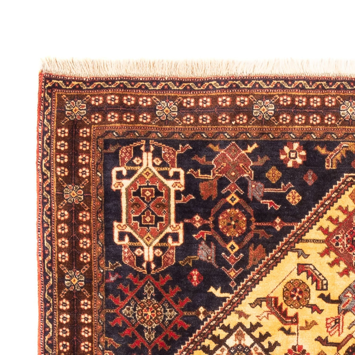 Persisk matta - Nomadic - 150 x 110 cm - gul