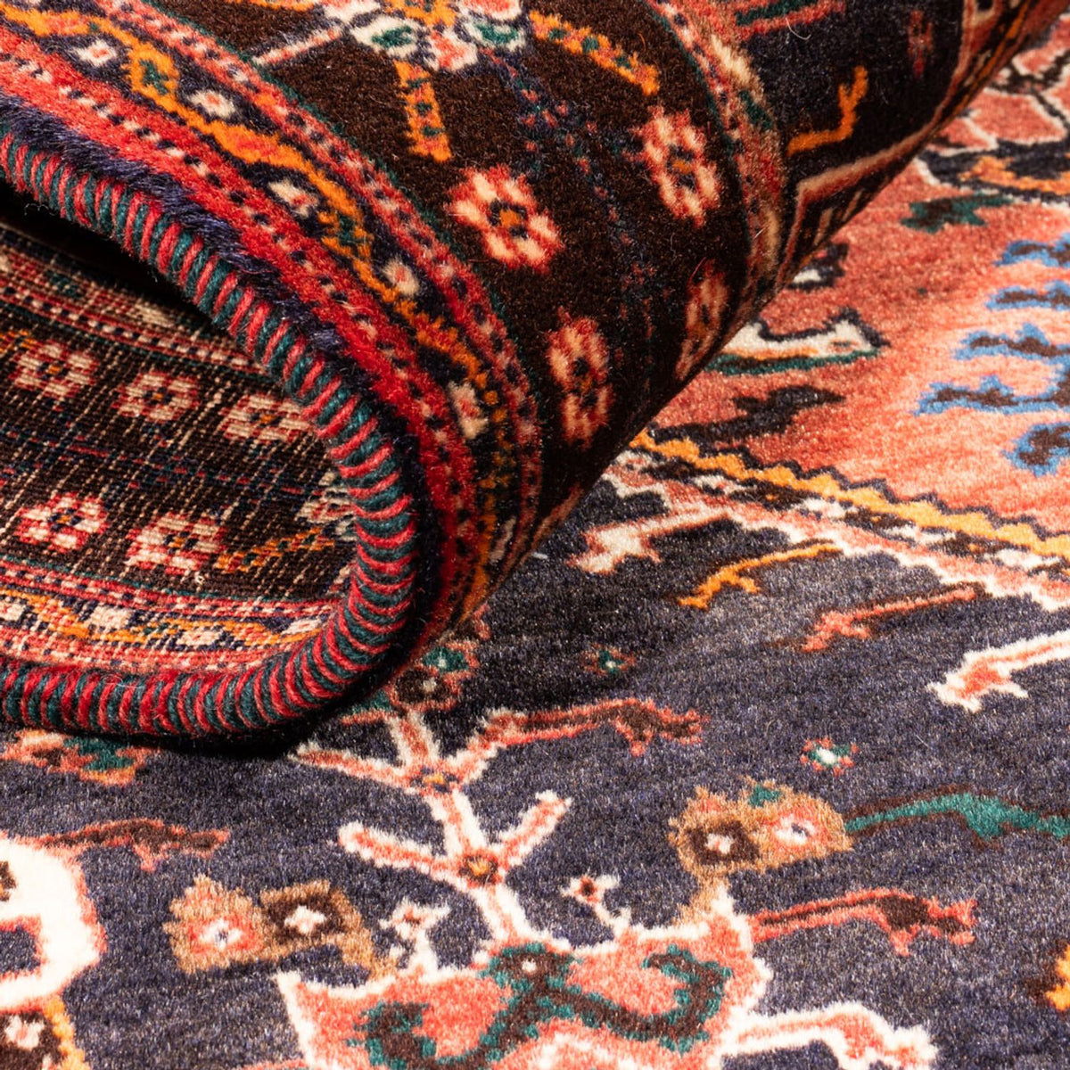 Persisk matta - Nomadic - 140 x 108 cm - röd