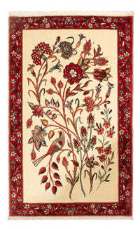 Persisk matta - Ghom - 107 x 65 cm - grädde